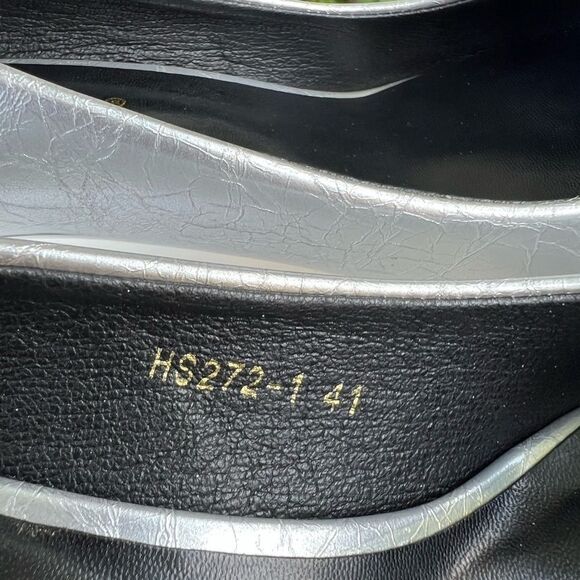 Big Tree Women Slip On Mid Heels Pumps Pointy Toe Patent Leather Sz 10 - Picture 6 of 7